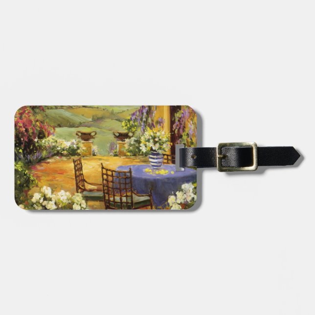 Countryside Terrace Luggage Tag (Front Horizontal)
