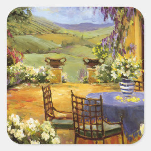 Countryside Terrace Square Sticker