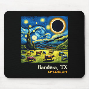 Countryside Total Solar Eclipse Bandera Texas Mouse Pad