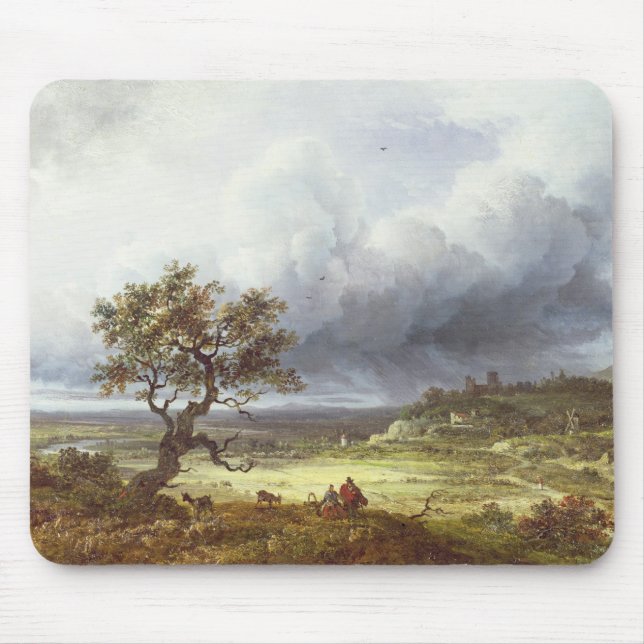 Countryside under a Stormy Sky Mouse Pad (Front)