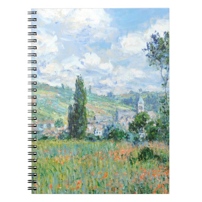 Countryside Village Poppy Field Notebook (Front)
