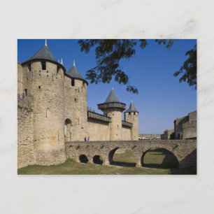 Counts Castle, Carcassonne, Aude, Languedoc, Postcard
