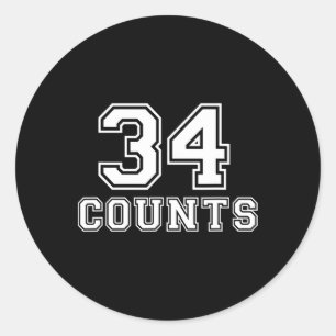 Counts President Donald Trump Team Biden Finally!  Classic Round Sticker