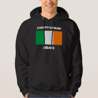 County Carlow, Ireland with Irish flag