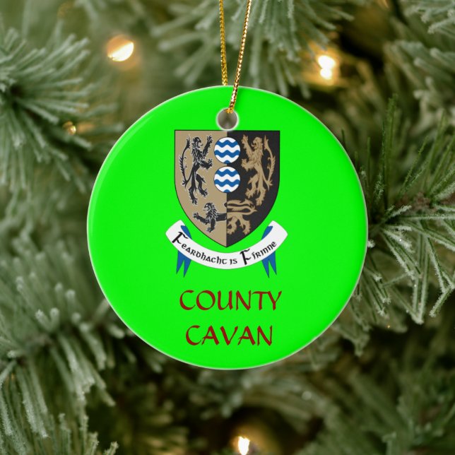 County Cavan Ireland Custom Christmas Ornament (Tree)