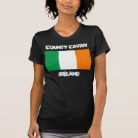 County Cavan, Ireland with Irish flag