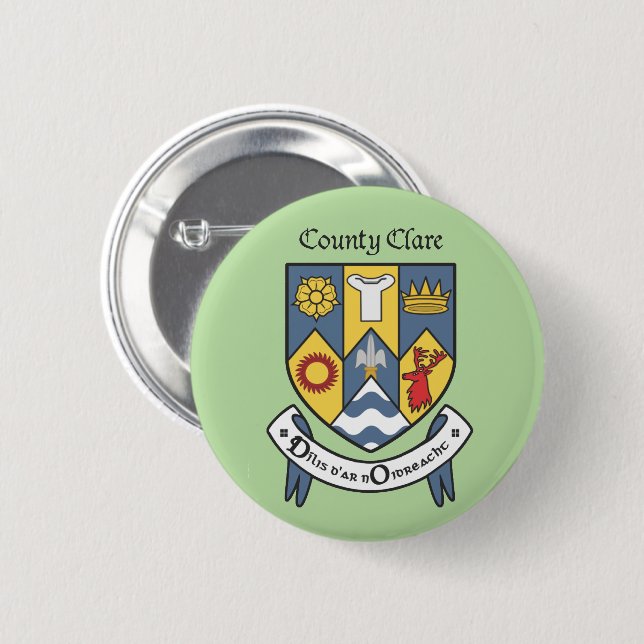 County Clare Button (Front & Back)