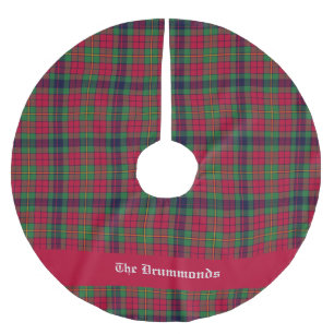 County Clare Tartan Customisable  Brushed Polyester Tree Skirt