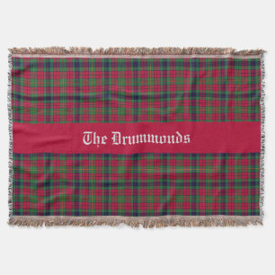 County Clare Tartan Customisable Throw Blanket