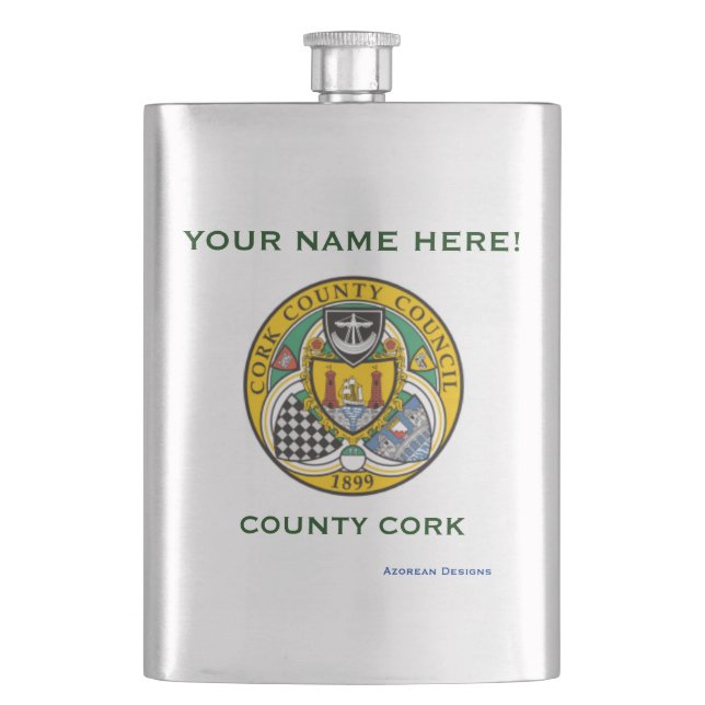 County Cork* Customisable Flask (Front)