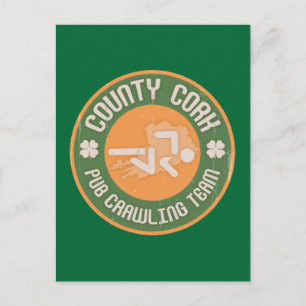 County Cork Pub Crawling Team Postcard