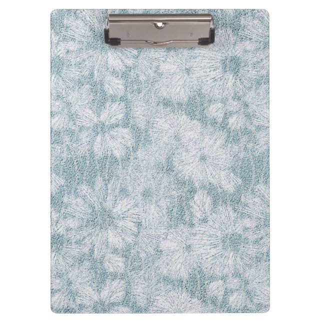 County Cottage Velvety Blue Daisy  Clipboard (Front)