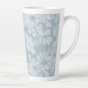 County Cottage Velvety Blue Daisy Latte Mug
