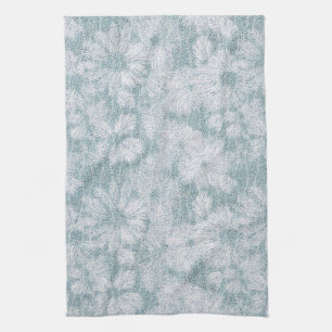 County Cottage Velvety Blue Daisy Tea Towel