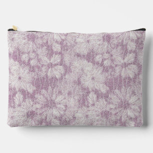 County Cottage Velvety Lilac Daisy Accessory Pouch