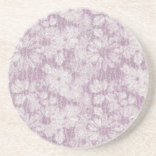 County Cottage Velvety Lilac Daisy Coaster