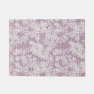 County Cottage Velvety Lilac Daisy Doormat