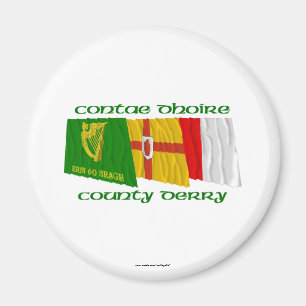 County Derry Flags Magnet