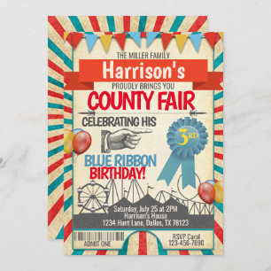 County Fair Birthday Party Invitation