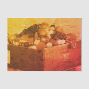 County Fair Blue Ribbon Fruit Vintage Decoupage Tissue Paper