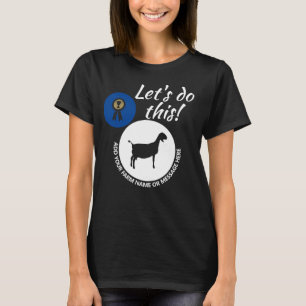 County Fair Livestock Nubian Dairy Goat Show Dark T-Shirt