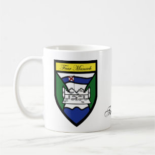 County Fermanagh Map & Crest Mugs