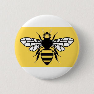 County Flag of Greater Manchester 6 Cm Round Badge