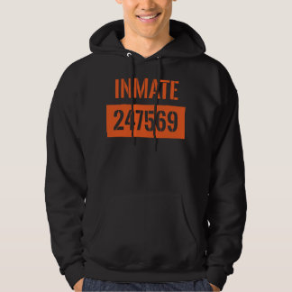 County Jail Inmate Prisoner Costume Hoodie