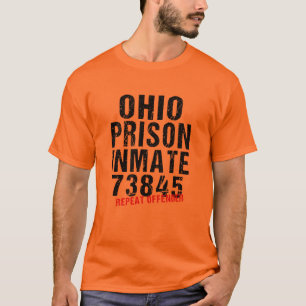 County Jail Inmate Prisoner Halloween Costume T-Sh T-Shirt