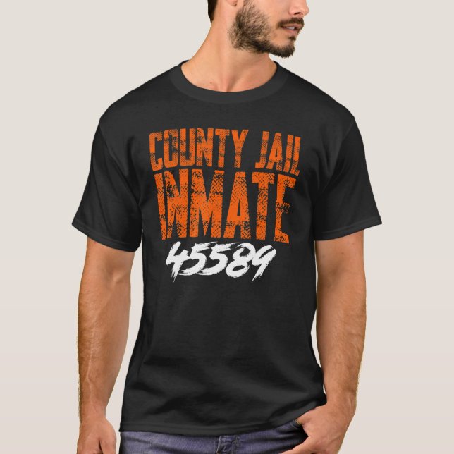 County Jail Inmate Security and Protect   Present T-Shirt (Front)
