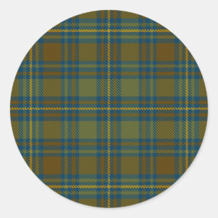County Kerry Irish Tartan Classic Round Sticker