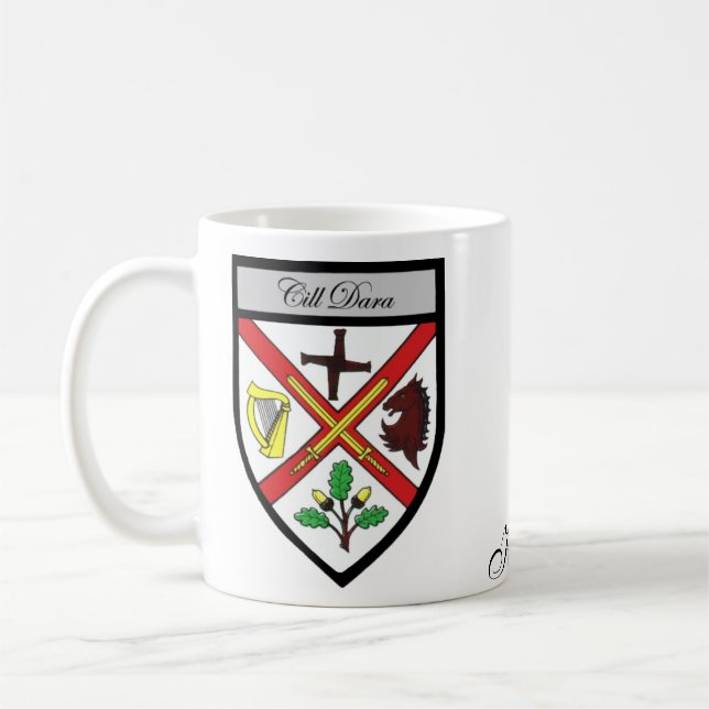 County Kildare Map & Crest Mugs (Left)
