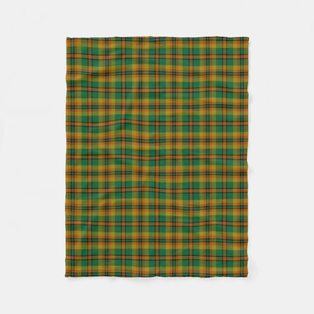 County Londonderry Irish Tartan Fleece Blanket (Front)
