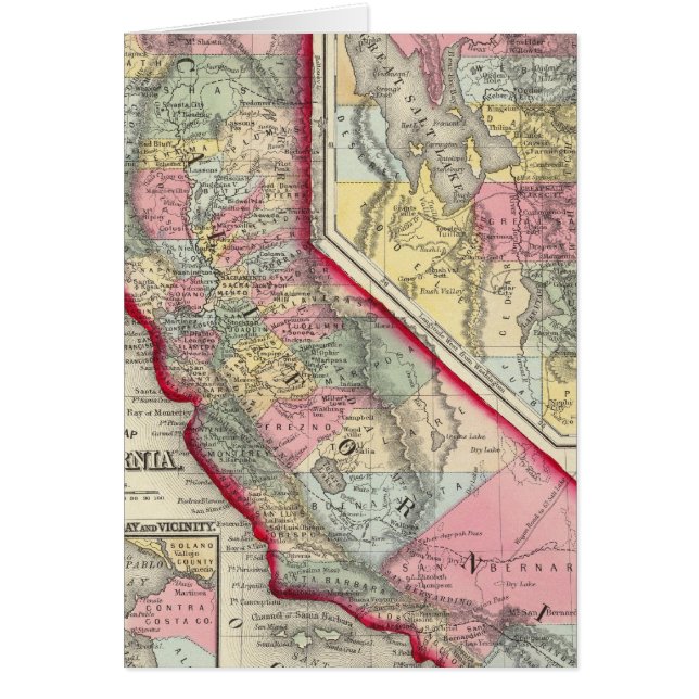 County Map Of California (Front)