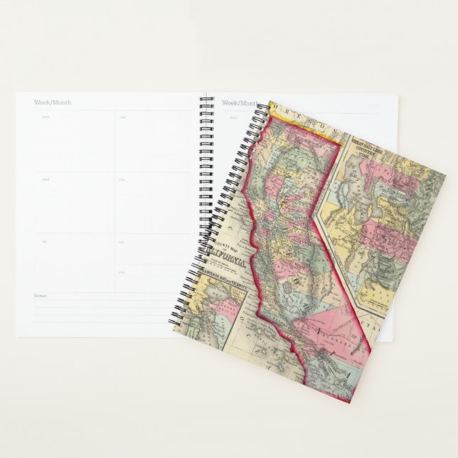 County Map Of California Planner (Display)