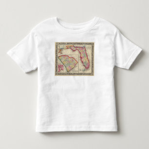 County Map Of Florida Toddler T-Shirt