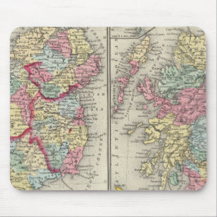 County Map Of Scotland Mouse Pad