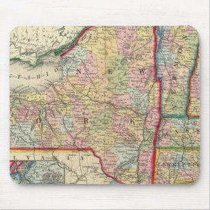County Map Of The States Of New York Mouse Pad