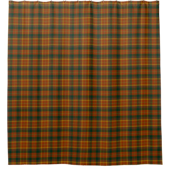 County Monaghan Irish Tartan Shower Curtain (Front)