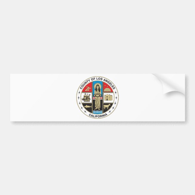 County of Los Angeles seal Bumper Sticker (Front)