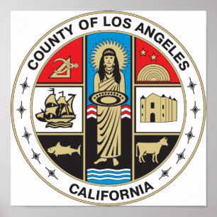 County of Los Angeles seal Poster