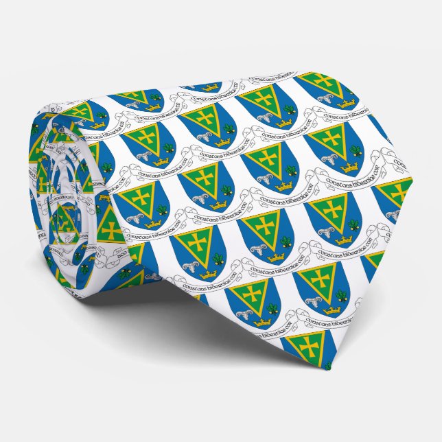 County Roscommon Ireland Neck Tie (Rolled)