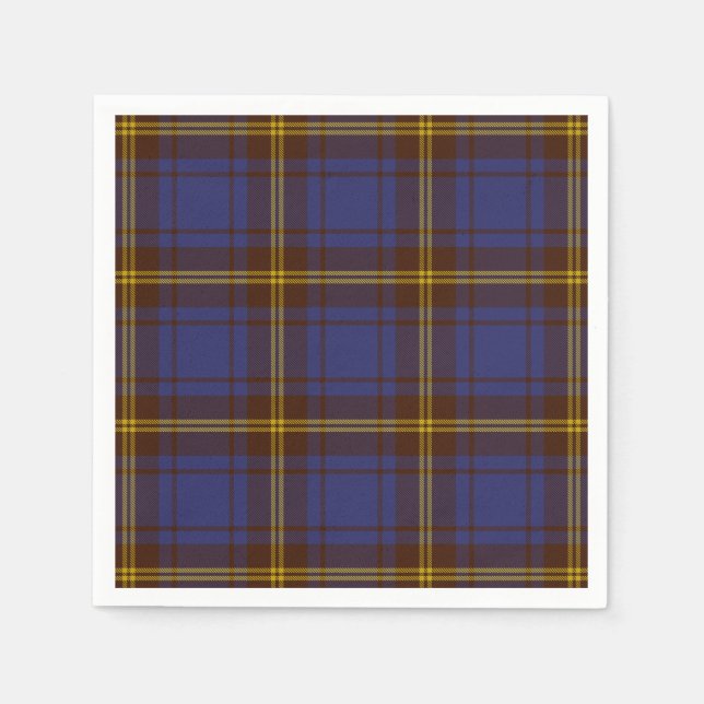 County Sligo Irish Tartan Napkin (Front)