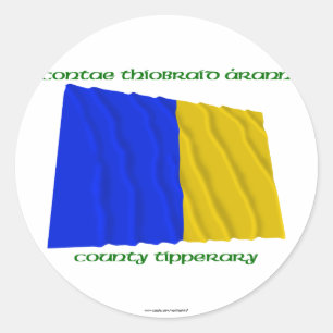 County Tipperary Colours Classic Round Sticker