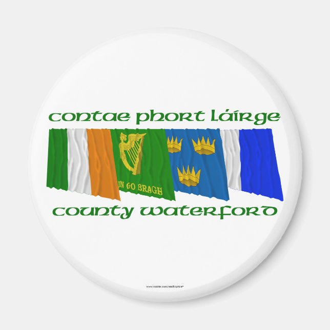 County Waterford Flags Magnet (Front)