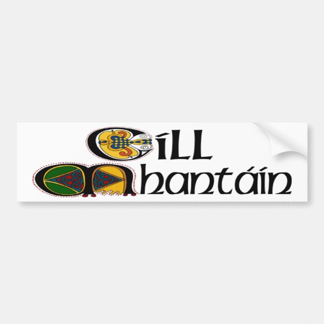County Wicklow Bumper Sticker (Front)