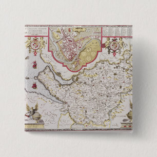 Countye Palatine of Chester, engraved by 15 Cm Square Badge