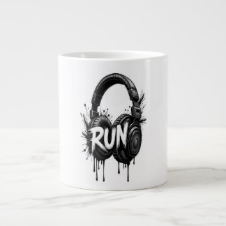 Coupe et musique   large coffee mug