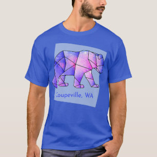 Coupeville WA Galaxy Bear Abstract Geometrical Ani T-Shirt