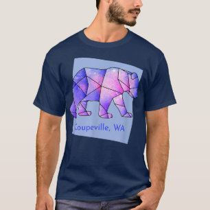 Coupeville WA Galaxy Bear Abstract Geometrical Ani T-Shirt